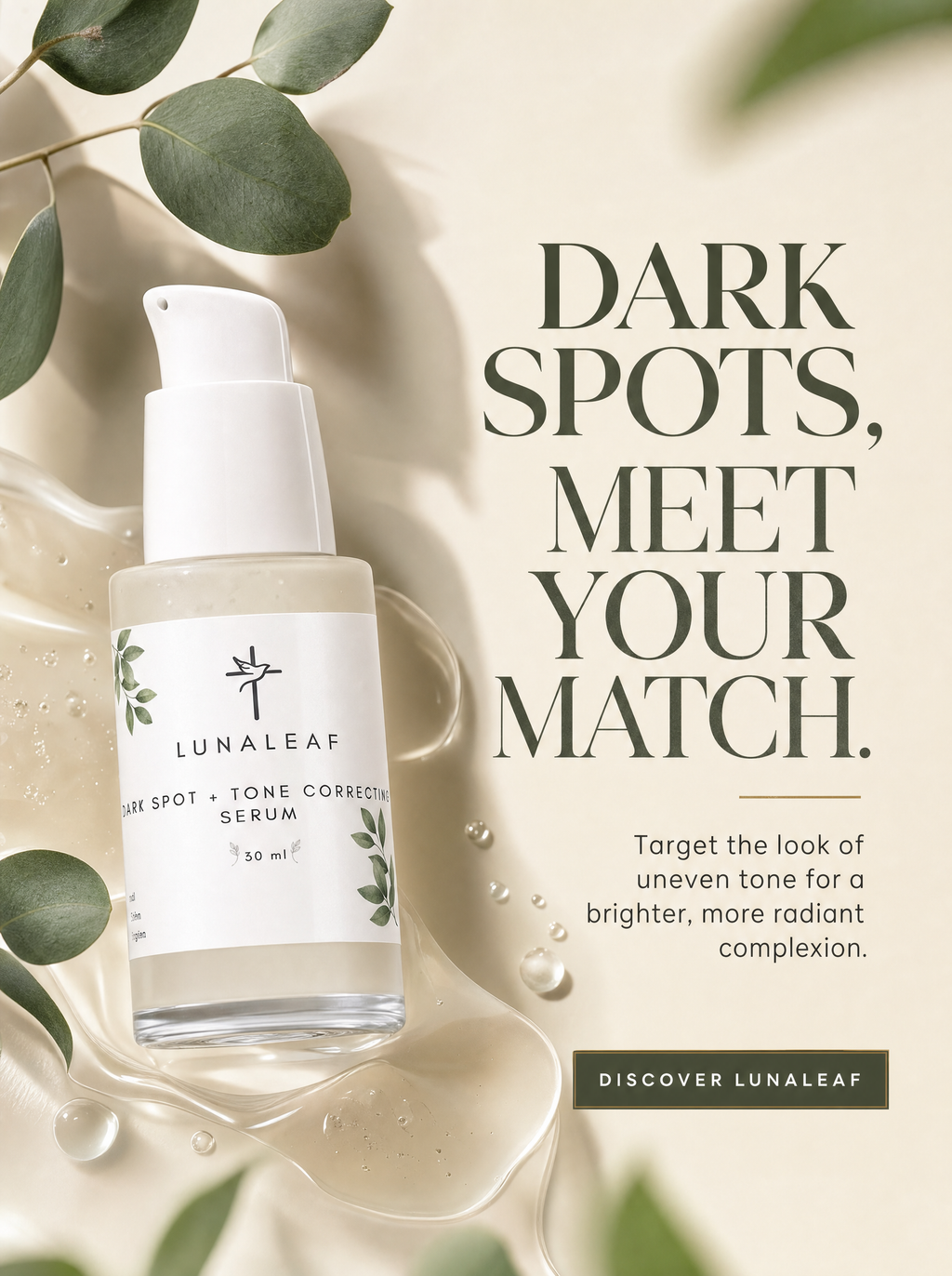 Dark Spot + Tone Correcting Serum with Hyaluronic Acid