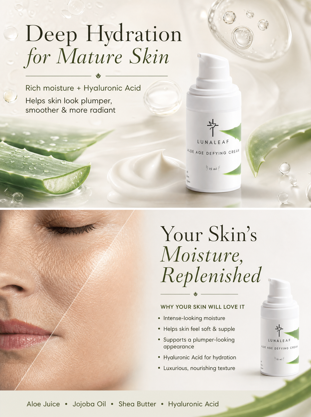 Aloe Age Defying Cream with Hyaluronic Acid