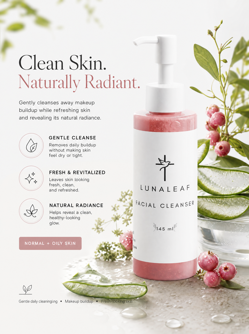 Gentle Daily Facial Cleanser with Aloe