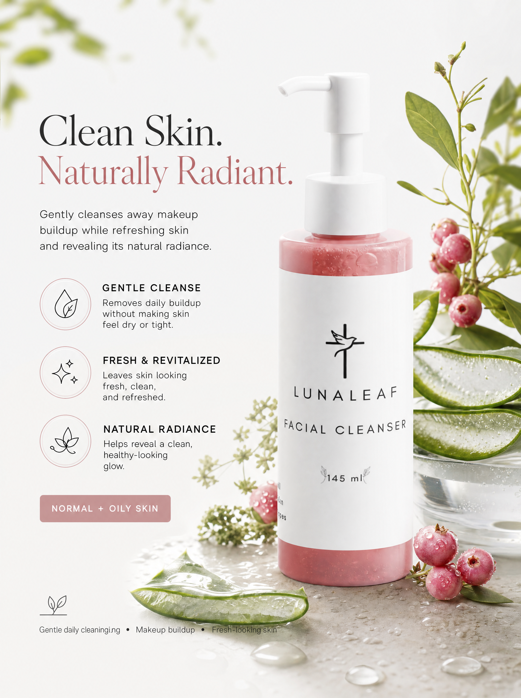 Gentle Daily Facial Cleanser with Aloe