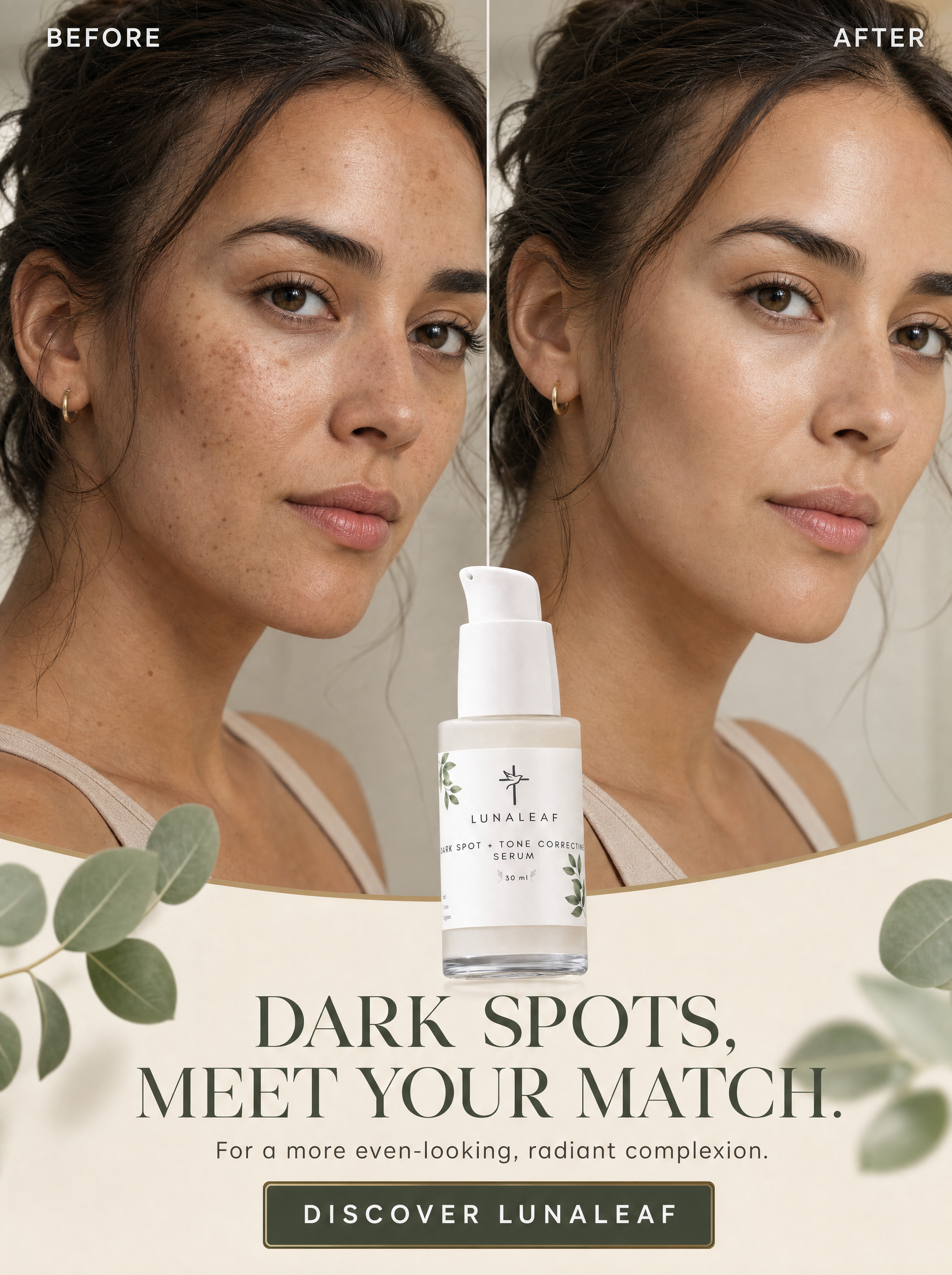 Dark Spot + Tone Correcting Serum with Hyaluronic Acid
